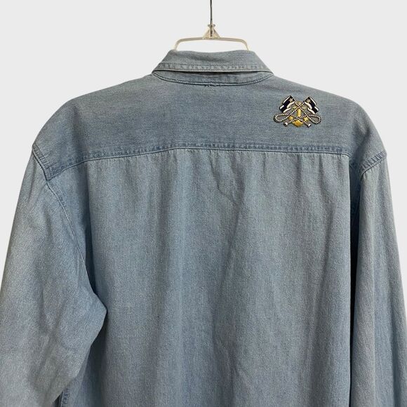 Vintage Copa Banana Nautical Themed Button Down Shirt Men's Size M Embroidered - Picture 11 of 14